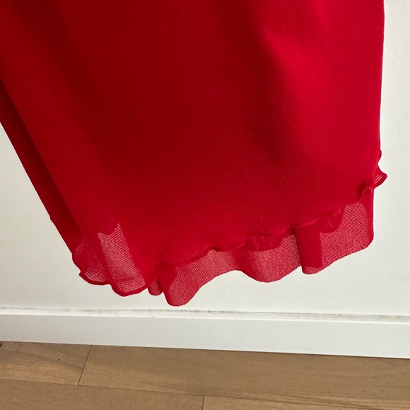 Free people red bustier mesh slip dress - Picture 4 of 4